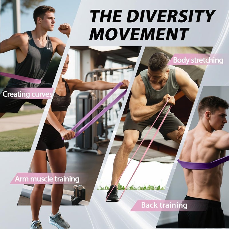 Leekey Resistance Bands, Exercise Bands,Pull Up Assist Bands - Bands for Working Out,Band for Men and Women Fitness Training, Physical Therapy,Home Workouts - Image 5